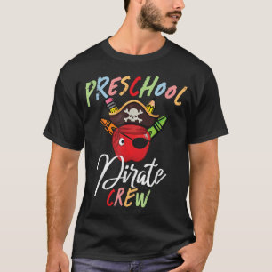 T-shirt Préscolaire Prek Enseignant Pirate Crew Squad Prem