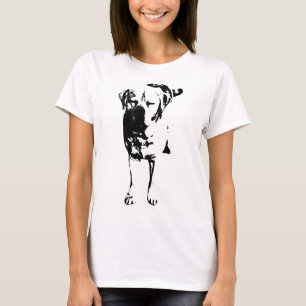 T-shirt Présence en gras canine