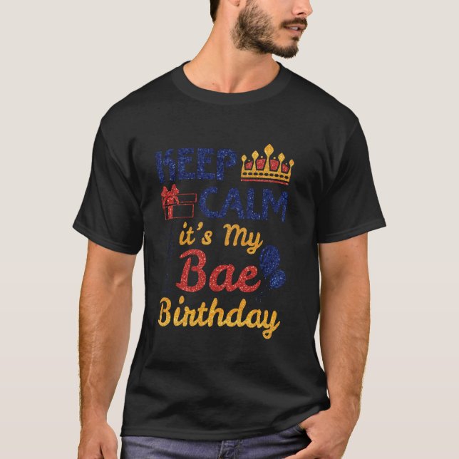 T-shirt Présent Ballons Gardez le calme C'est mon Bae Anni (Devant)