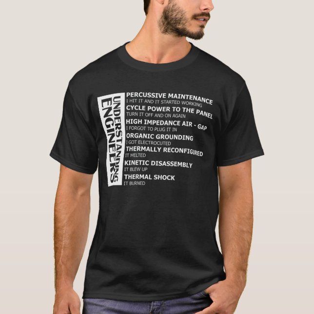 T-shirt Présentation des ingénieurs (Devant)