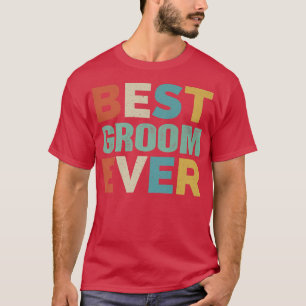 T-shirt Présentations de style rétro pour Groom Vintage Fu