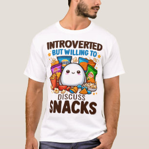 T-shirt Présenté mais prêt à discuter des collations