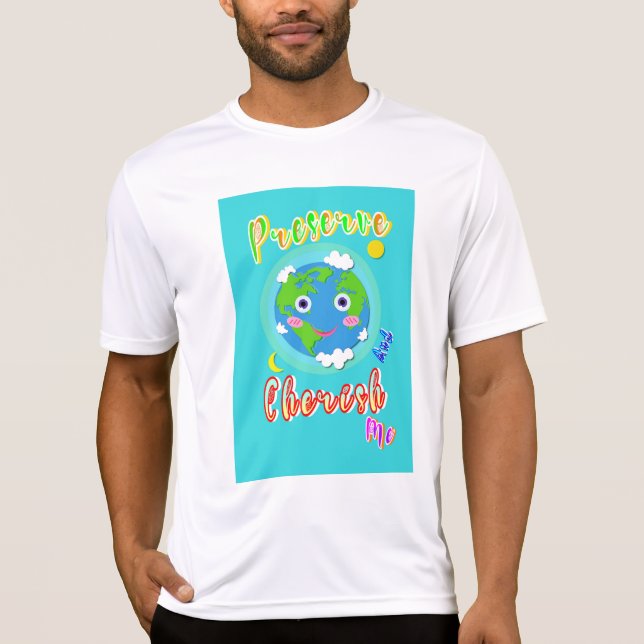 T-shirt Préserver Et Chercher Moi (Devant)