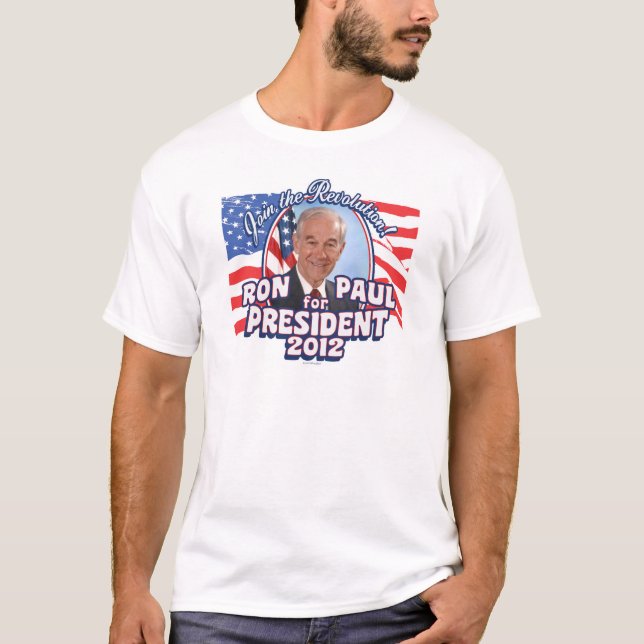 T-shirt Président 2012 de Ron Paul (Devant)