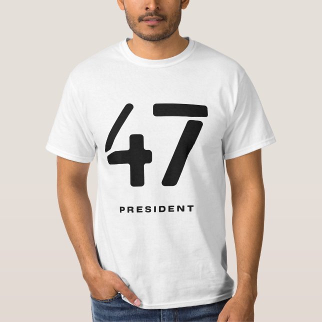 T-shirt Président 47 | 47e président des états-unis (Devant)