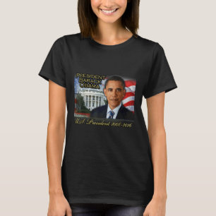 T-shirt Président Barack Obama 2008-2016 Président des Éta