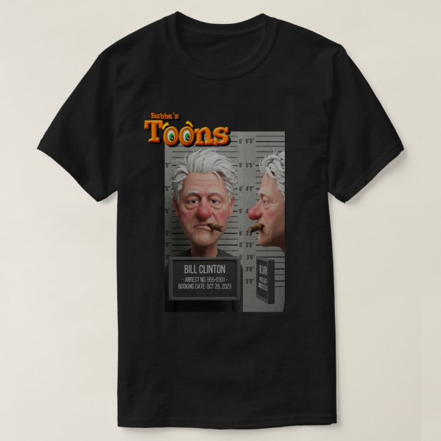 T-SHIRT PRESIDENT BILL CLINTON (Design devant)