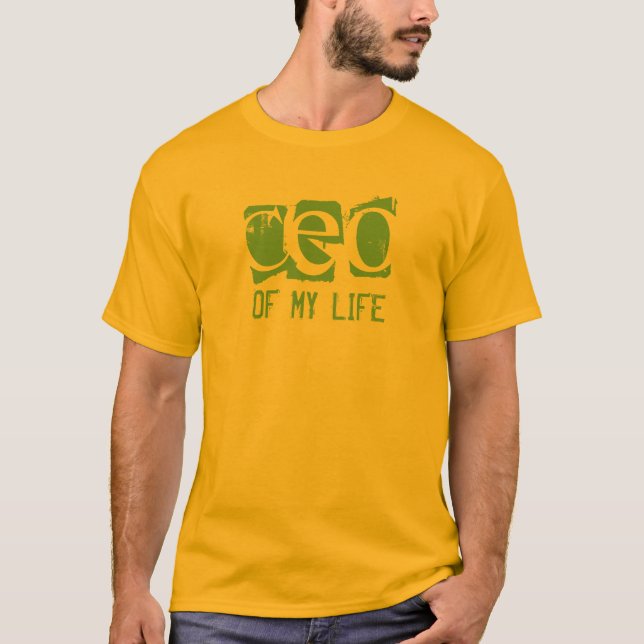 T-shirt Président de MON vert de la VIE (Devant)