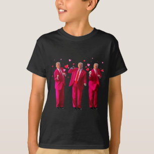 T-shirt Président Drôle Trump Danse Donald Trump Cœur V