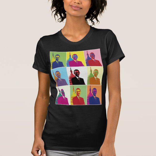 T-shirt Président Obama Pop Art (Devant)