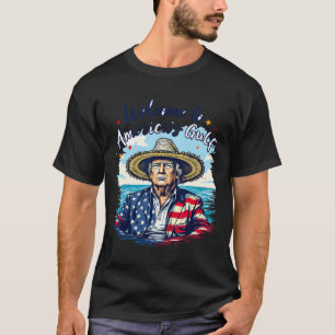T-shirt Président Trump Dessin Sombrero Golfe du Mexique d