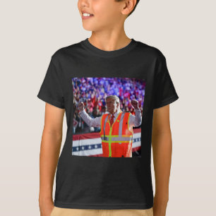 T-shirt Président Trump Éboueur Gilet Méga 202