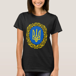 T-shirt Président Volodymyr Zelensky Ukraine Emblème ukrai