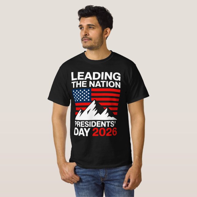 T-shirt Presidents Day USA Flag Tee (Devant entier)