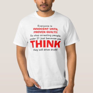 T-shirt Présomption d'innocence