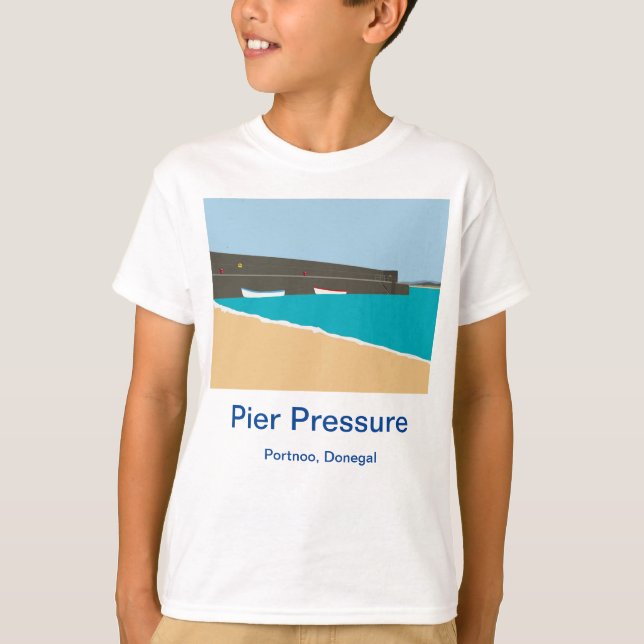T-shirt Pression du quai Portnoo Donegal (Devant)