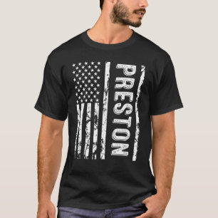 T-shirt Preston Nom Nom de famille Team Preston Family Reu