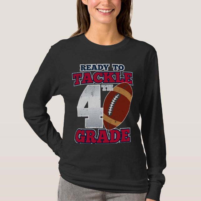 T-shirt Prêt à affronter la 4e année Première journée de l (Devant)