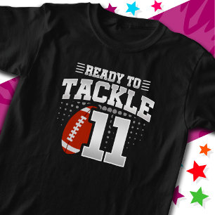 T-shirt Prêt à attaquer 11 Football Party 11e anniversaire