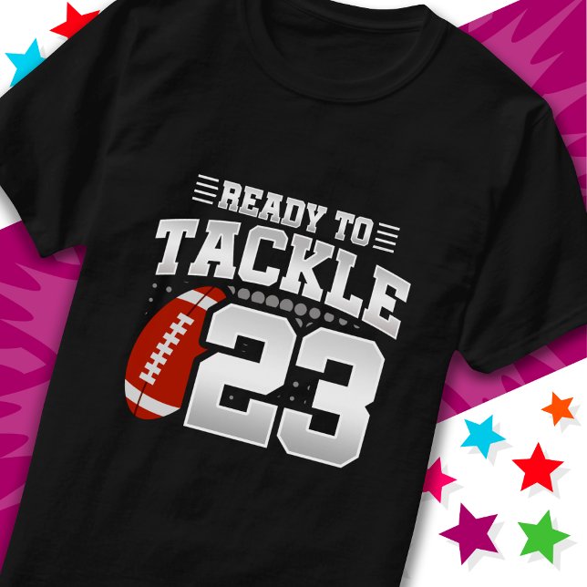 T-shirt Prêt à attaquer 23 Football Party 23ème anniversai (Créateur téléchargé)