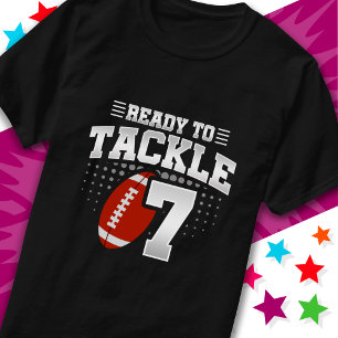 T-shirt Prêt à attaquer 7 Football Party 7e anniversaire