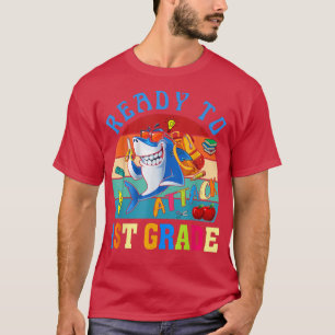 T-shirt Prêt à attaquer le requin de 1ère année de retour 