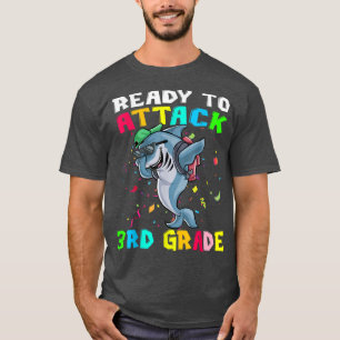 T-shirt Prêt À Attaquer Le Requin De 3E Année À L'École670