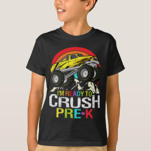 T-shirt Prêt à écraser Camion Monster de l'école pré-k Ret