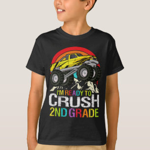 T-shirt Prêt à écraser camion monstre de 2e année