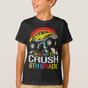T-shirt Prêt à écraser camion monstre de 6e année