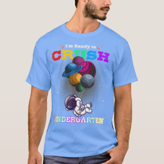 T-shirt Prêt à écraser la maternelle Cute Astronaut Boys G