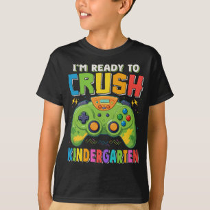 T-shirt Prêt à écraser la maternelle Joueur Retour à l'éco
