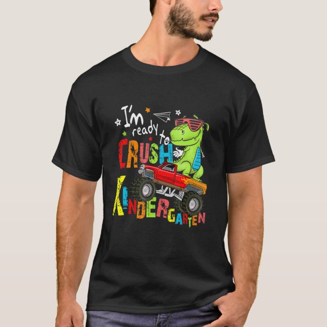 T-shirt Prêt À Écraser Le Camion Monster Dinosaure De La M (Devant)