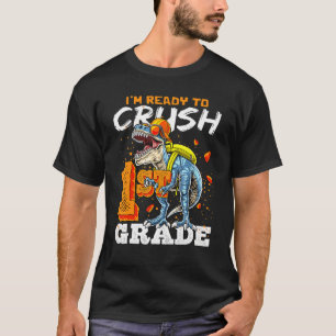 T-shirt Prêt À Écraser Le Dinosaure Rex De 1Ème Année Reto