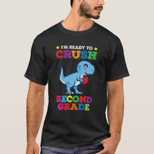 T-shirt Prêt À Écraser Le Dinosaure Rex De 2E Année Retour