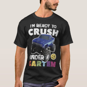 T-shirt Prêt À Écraser Le Garçon Monster Truck Boy Back