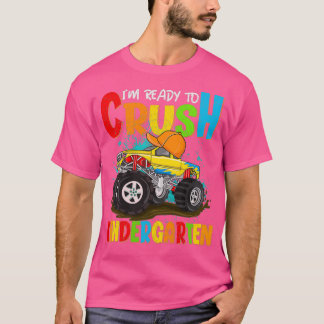 T-shirt Prêt À Écraser Le Monstre De La Maternelle