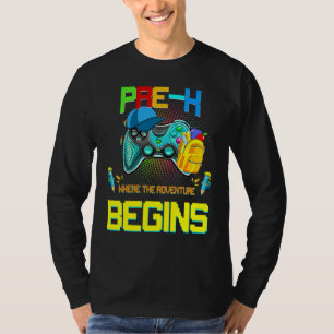 T-shirt Prêt à écraser le niveau de vibe pré-maternelle où