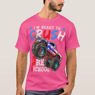 T-shirt Prêt À Écraser Les Camions Monster De La Préscolai