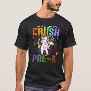 T-shirt Prêt À Écraser Pré K Retour À L'École Pré K Unicor