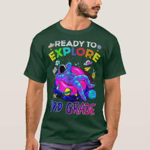 T-shirt Prêt à explorer 3e année retour à l'école Astronau