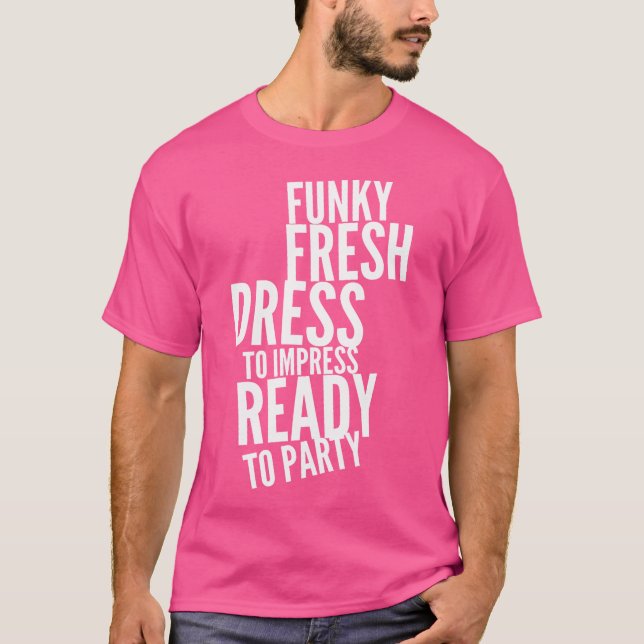 T-shirt Prêt À Faire La Fête Chemise Hip hop 80'S Shir (Devant)