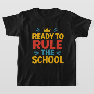 T-shirt Prêt à gouverner l'école Les enfants Retour à l'éc