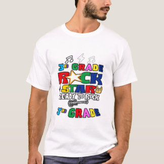 T-shirt Prêt À Remettre Rockstar De Troisième Année À L'Éc