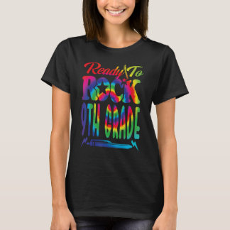 T-shirt Prêt À Remonter De 9E Année À L'École Tie Dye