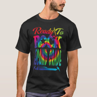 T-shirt Prêt À Retourner La Deuxième Année À L'École Tie D