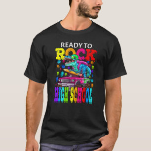 T-shirt Prêt À Rock High School Monster Truck Dinosaur B
