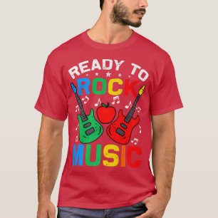 T-shirt Prêt À Rock Musique Retour À L'École Guitare Premi