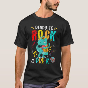 T-shirt Prêt À Rock Pré K Rex Jouer Guitare