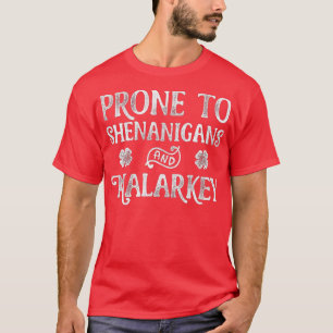 T-shirt Prêt Aux Shenanigans Et Au Jour de la Saint Patric